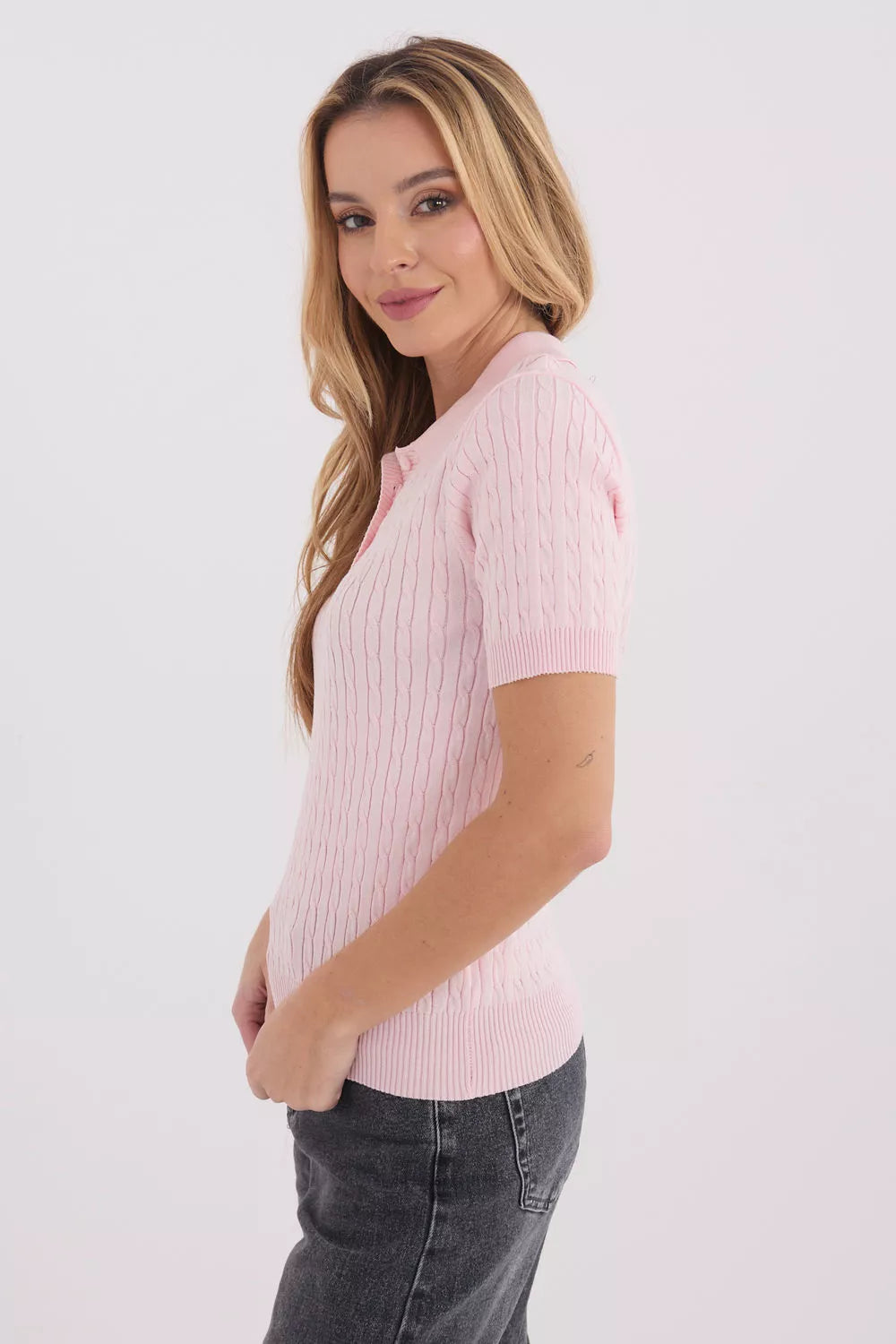 Megztinis trumpomis rankovėmis, modelis 222824, Gamyklos kaina