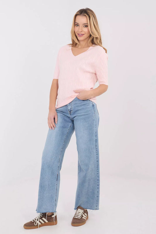 Megztukinis su trumpomis rankovėmis modelis 222834 Factory Price