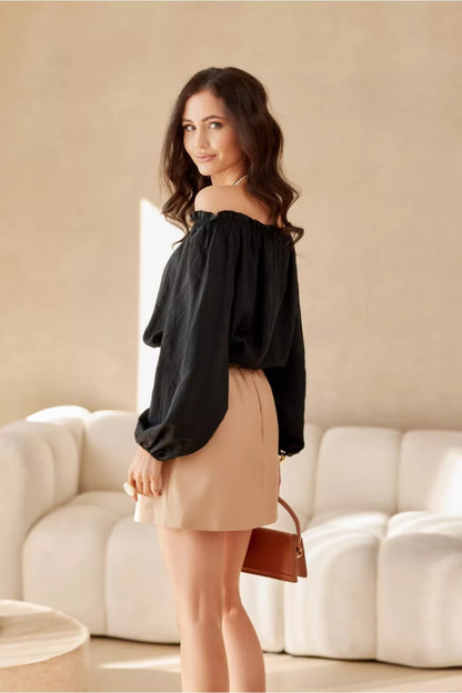 Trumpas sijonas, modelis 209553 Roco Fashion