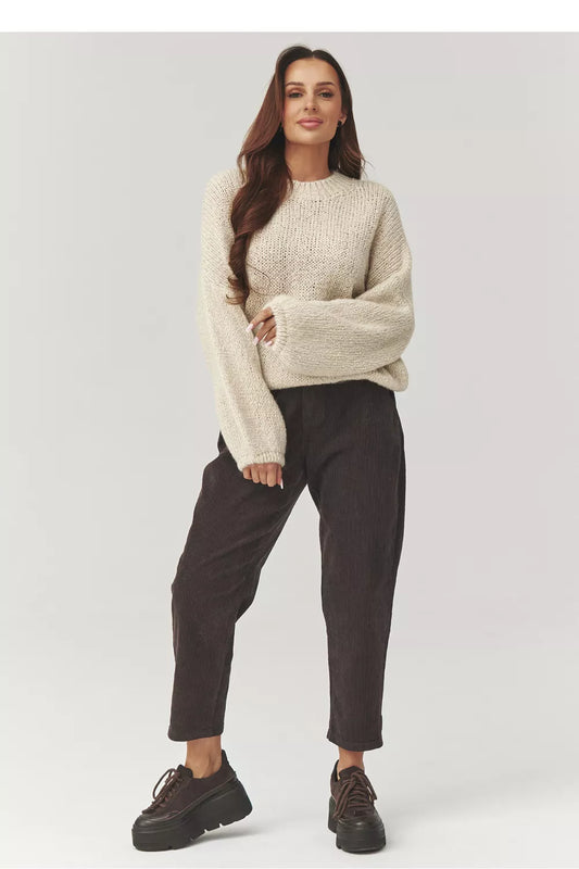 Moteriškos kelnės modelis 223243 Makadamia